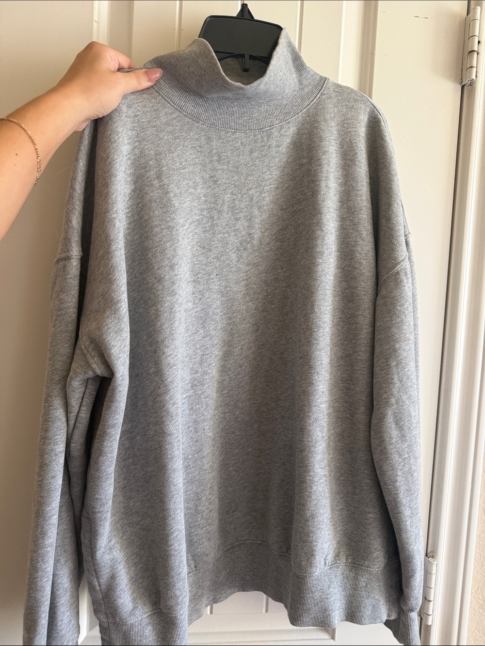 Grey Mockneck